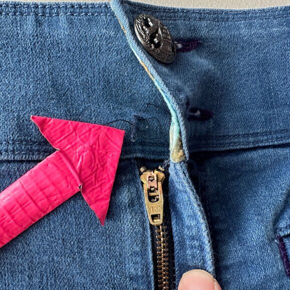 Rich & Skinny Silky Womens 30 Shorts High Rise Cuffed Blue Shorts - Picture 3 of 7